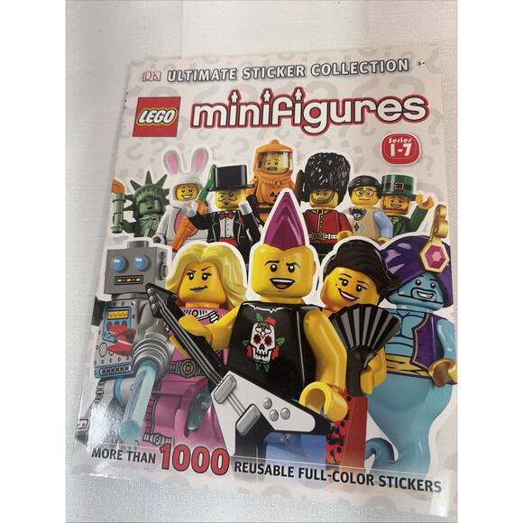 Lego Mini Figures Ultimate Stickers Collection 1000 Reusable Series 1-7 Like New - Picture 1 of 9